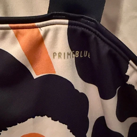 Marimekko Black and Orange Floral Tank Top for Adidas - Picture 3 of 5